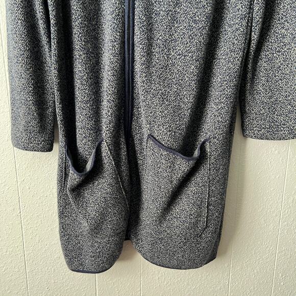 Nicole Miller Cardigan Womens Medium Full Zip Cotton Long Length Outdoor Travel - Picture 5 of 15